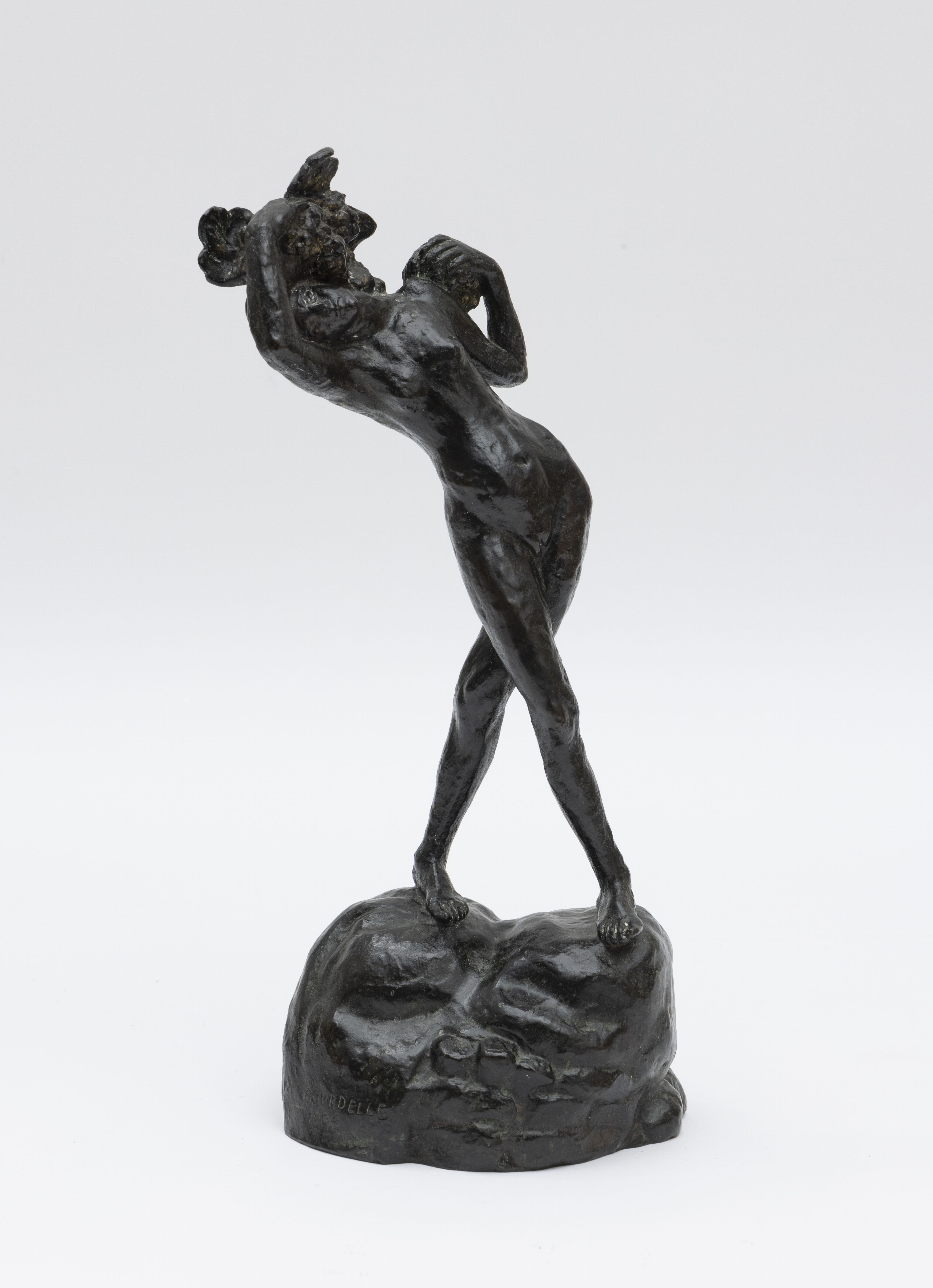 GINZA絵画館】笹戸千津子 ブロンズ彫刻像「立像'84」1984年