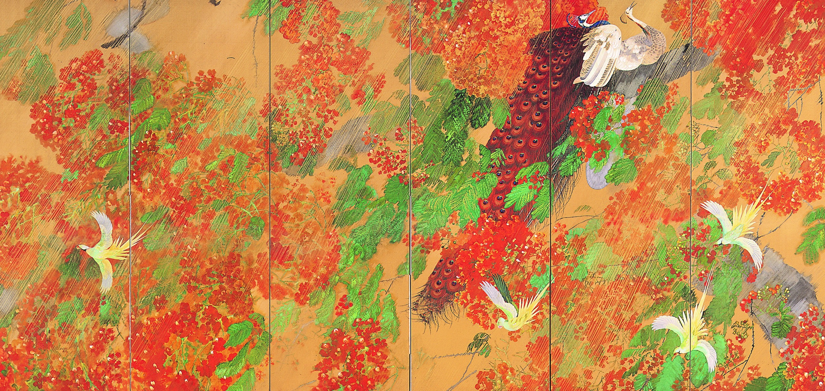 南砺市立福光美術館 「燦雨」（左隻） | MU